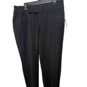 Alyx Charcoal Plaid Straight Leg Pants
